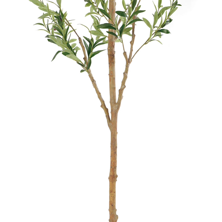 4ft/5ft/6ft/7ft Faux Olive Tree,Olive Trees Artificial Indoor with Natural Wood Trunk and Realistic Leaves and Fruits. 7 Feet(84in) Fake Olive Tree for Home House Office Décor.
