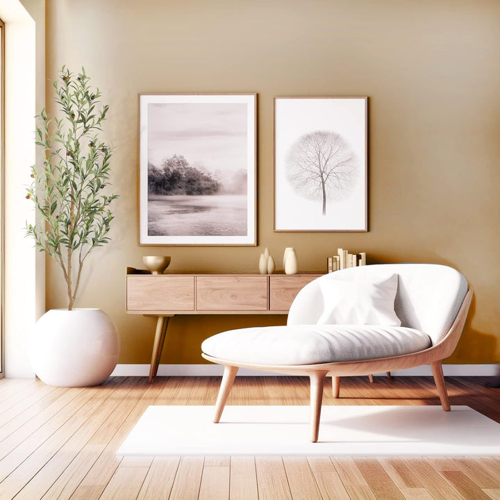 4ft/5ft/6ft/7ft Faux Olive Tree,Olive Trees Artificial Indoor with Natural Wood Trunk and Realistic Leaves and Fruits. 7 Feet(84in) Fake Olive Tree for Home House Office Décor.