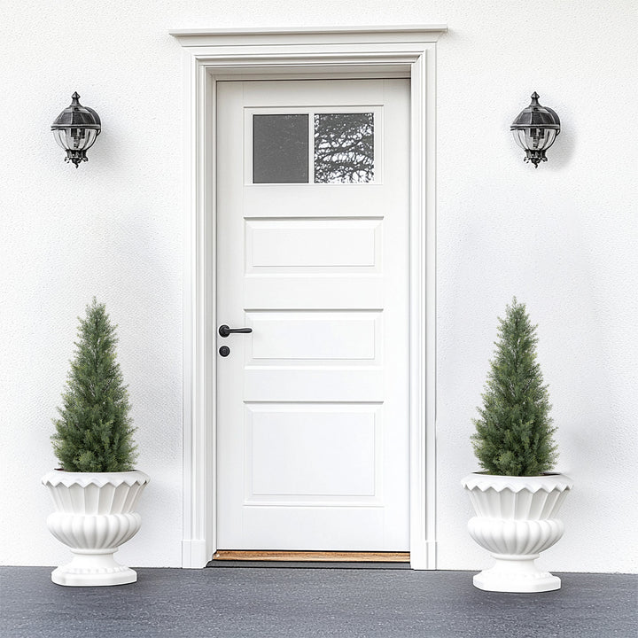 3ft/4ft/5ft UV Resistant Artificial Topiary Trees Outdoor, 60in Faux Cedar Tree with Full & Realistic Leaves, Fake Cypress Tree for Front Door Proch Patio Deck Balcony Yard Decor
